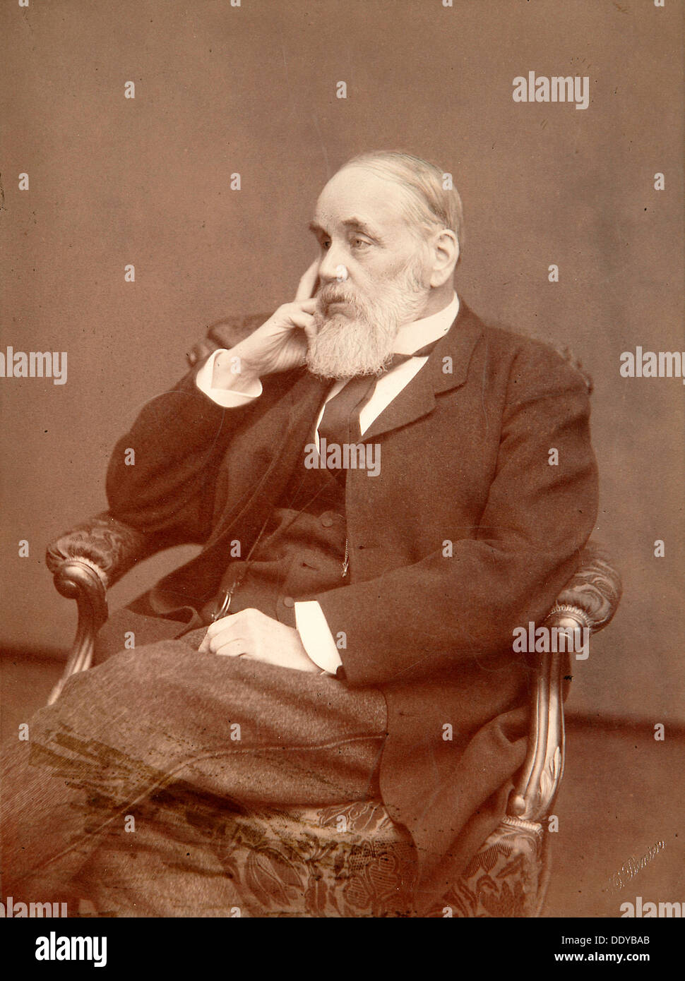 Ivan Goncharov, russische Schriftsteller des 19. Jahrhunderts. Künstler: Andrei Deniere Stockfoto