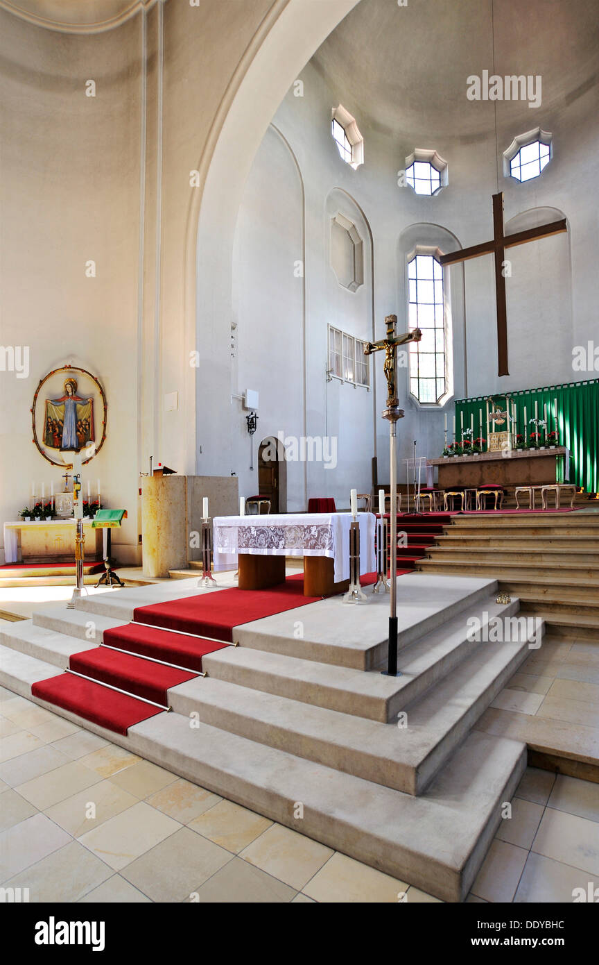 Hochaltar, Kirche St. Korbinian, München-Sendling, München, Bayern ...