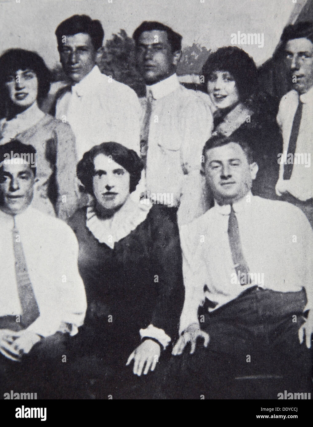 Mitglieder der Lenox Avenue Bande auf Coney Island, New York, USA, 1912. Künstler: unbekannt Stockfoto