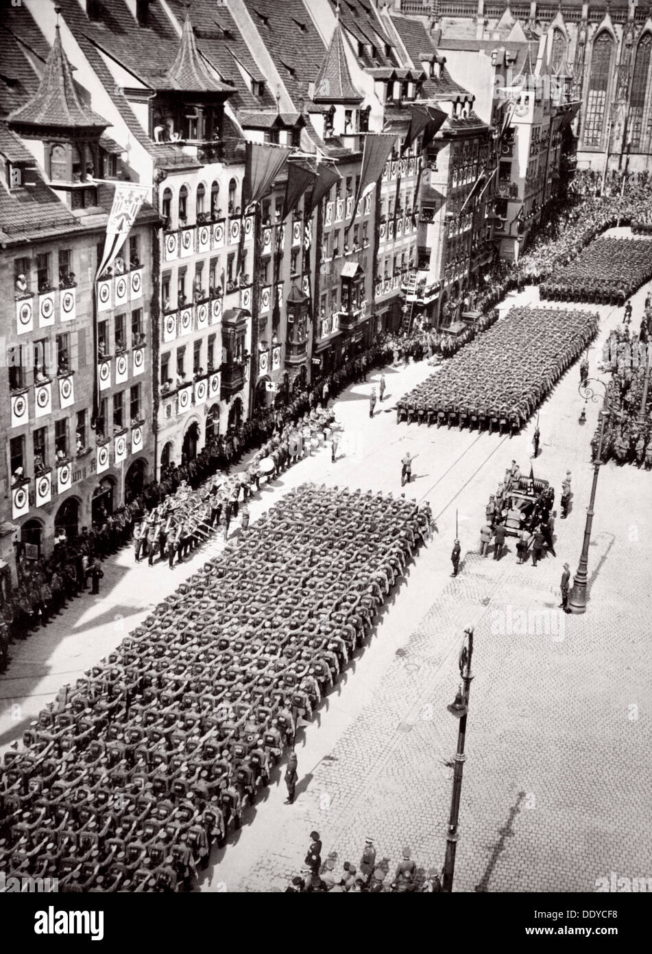 Der Führer unter den Gruß, Deutschland, 1936. Künstler: unbekannt Stockfoto