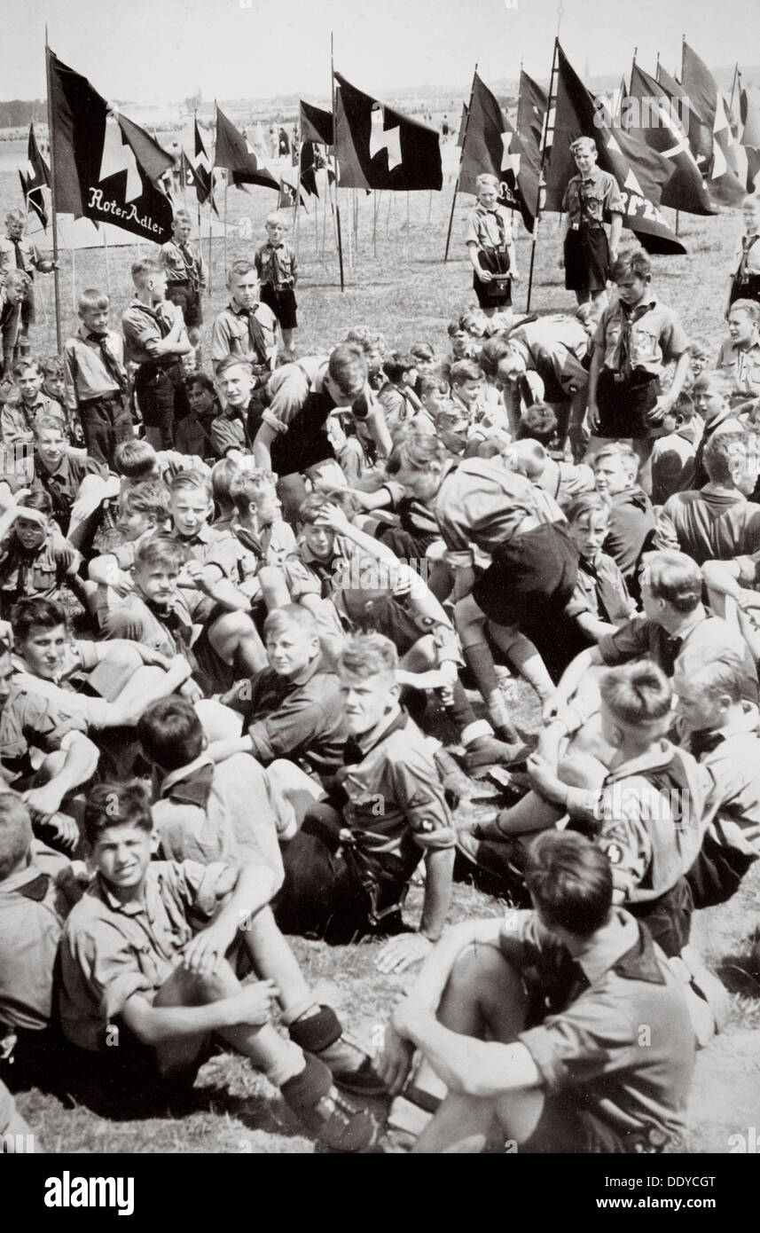 Sommercamp der Hitler-Jugend, Deutschland, 1936. Künstler: unbekannt Stockfoto