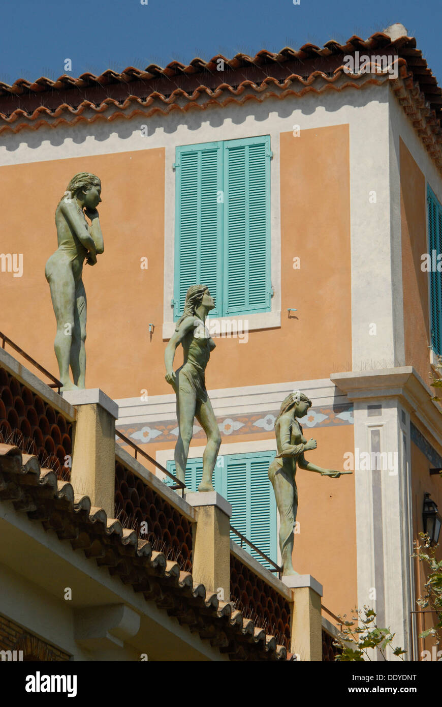 Balustrade im Département Bouches-du-Rhône, Cassis, Region Provence-Alpes-Côte d ' Azur, Frankreich, Europa Stockfoto