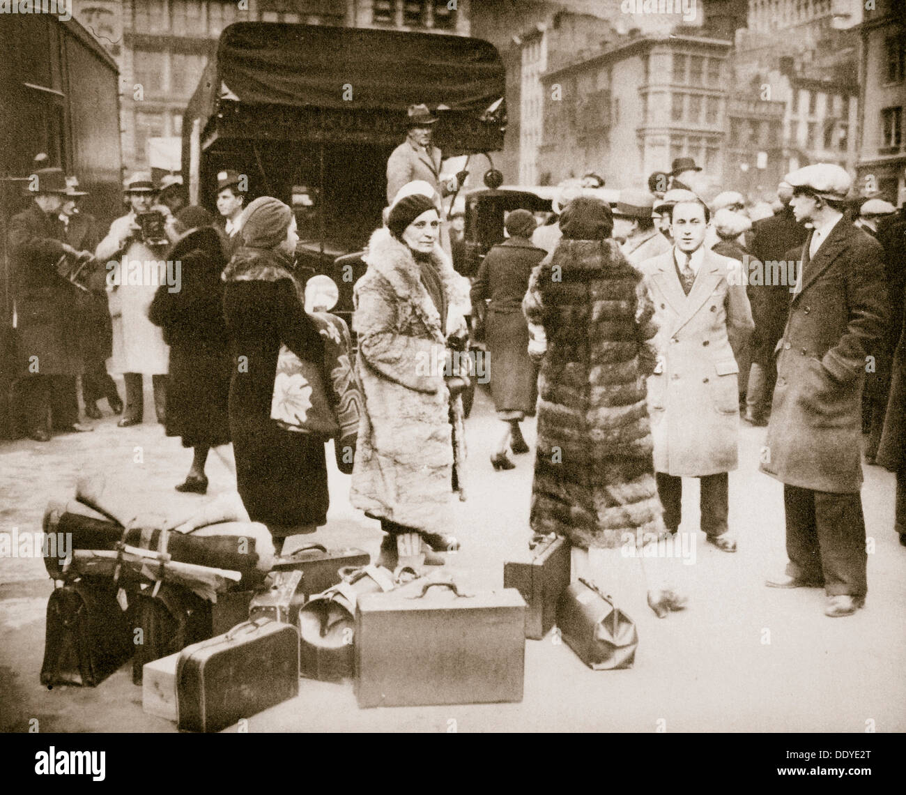 Radikale "Hunger Demonstranten" November 1932 in New York, USA, Weltwirtschaftskrise, zu sammeln. Künstler: unbekannt Stockfoto