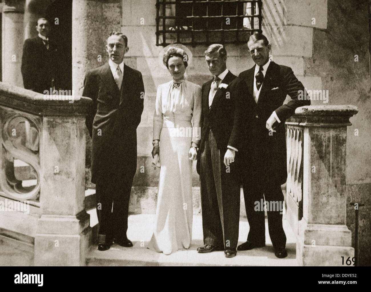 Hochzeit feiern in der Ehe der Herzogin und der Herzog von Windsor, Frankreich, 3. Juni 1937. Künstler: unbekannt Stockfoto