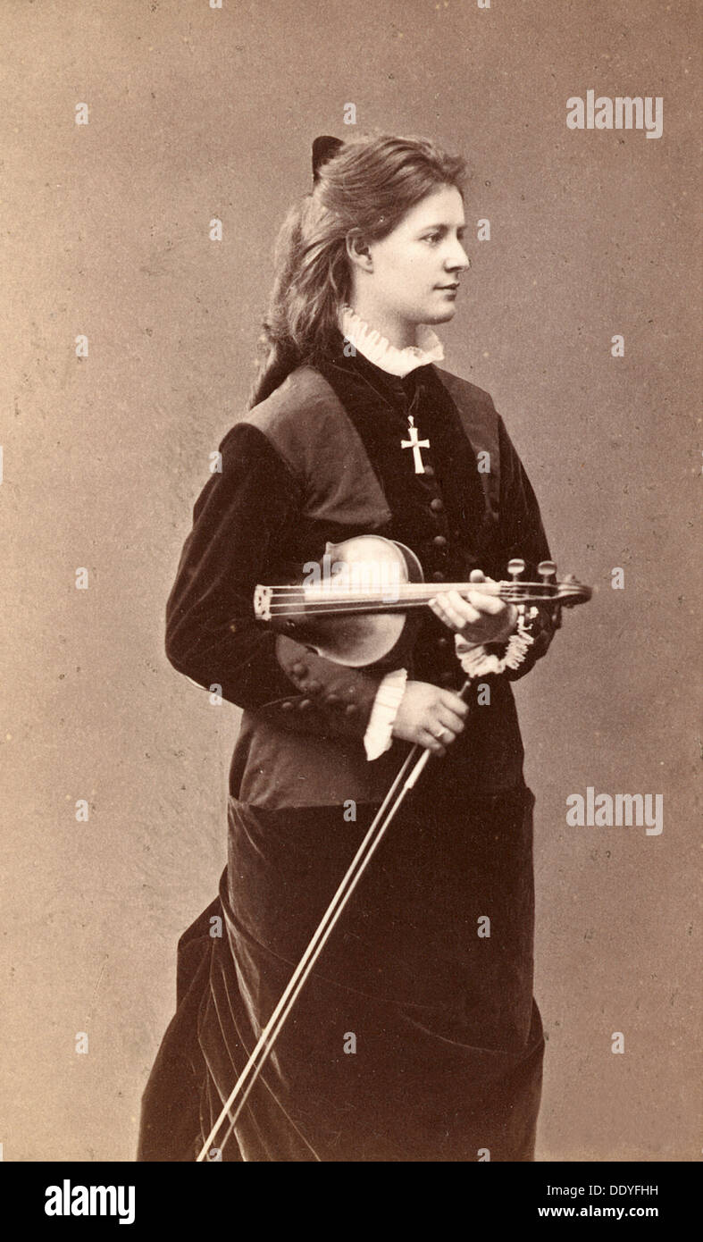 Amanda Maier-Röntgen, schwedischer, Violinist und Komponist, aus dem späten 19. Jahrhundert. Artist: Unbekannt Stockfoto