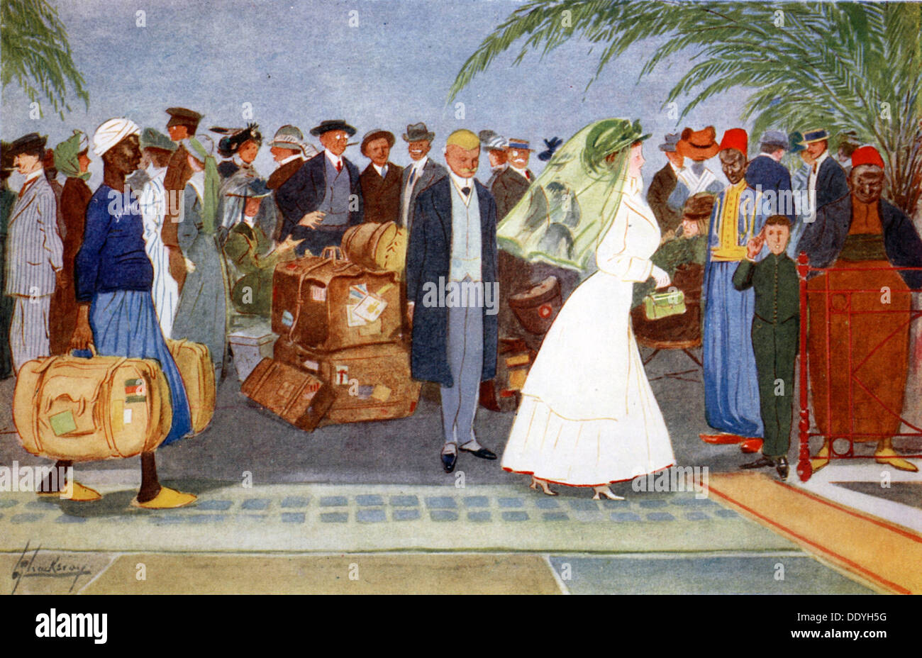 "Globe Trotters", 1908.  Künstler: Lance Thackeray Stockfoto