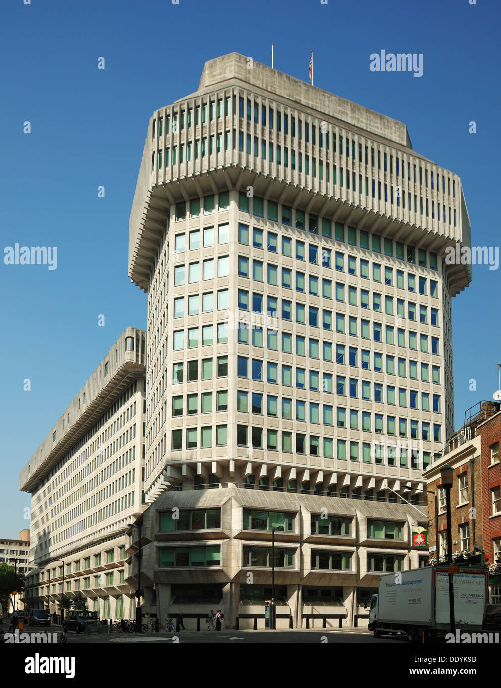 Das Justizministerium Gebäude, 102 Petty France, London. Stockfoto