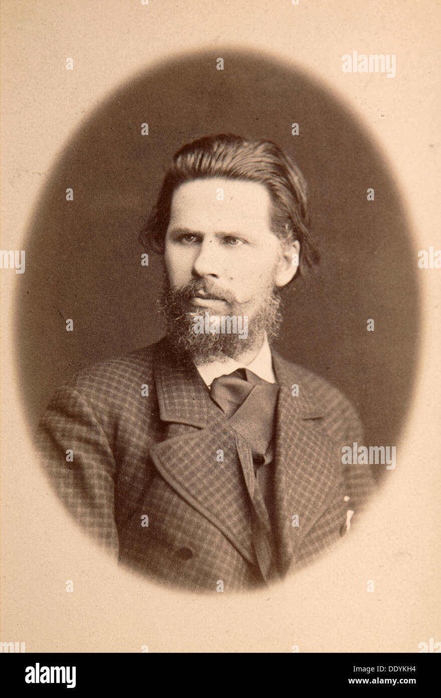 Ivan Kramskoy, russische Künstler, 1870. Artist: Unbekannt Stockfoto