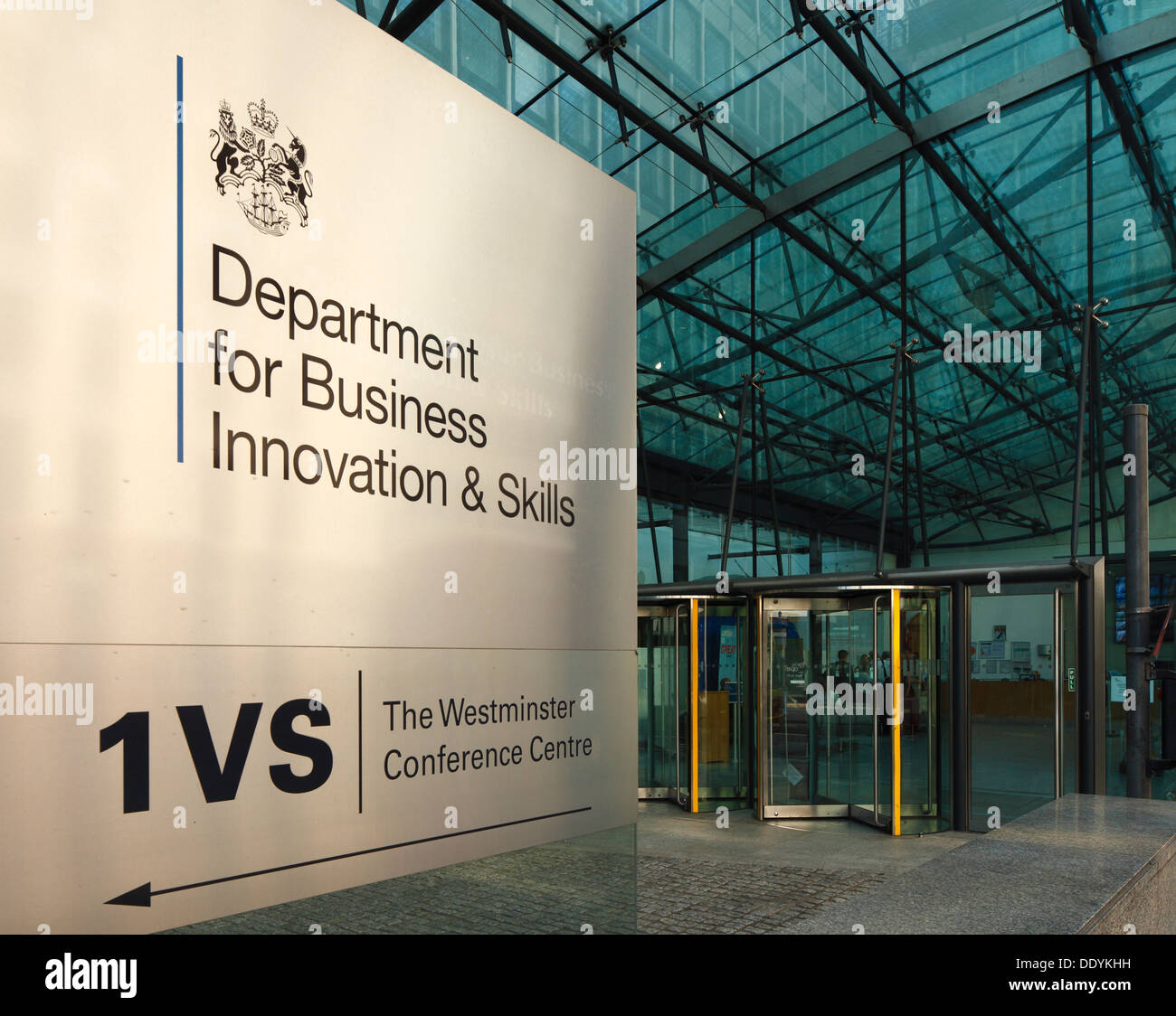 Die Abteilung für Business Innovation & Fähigkeiten, BIZ, 1 Victoria Street, London. Stockfoto
