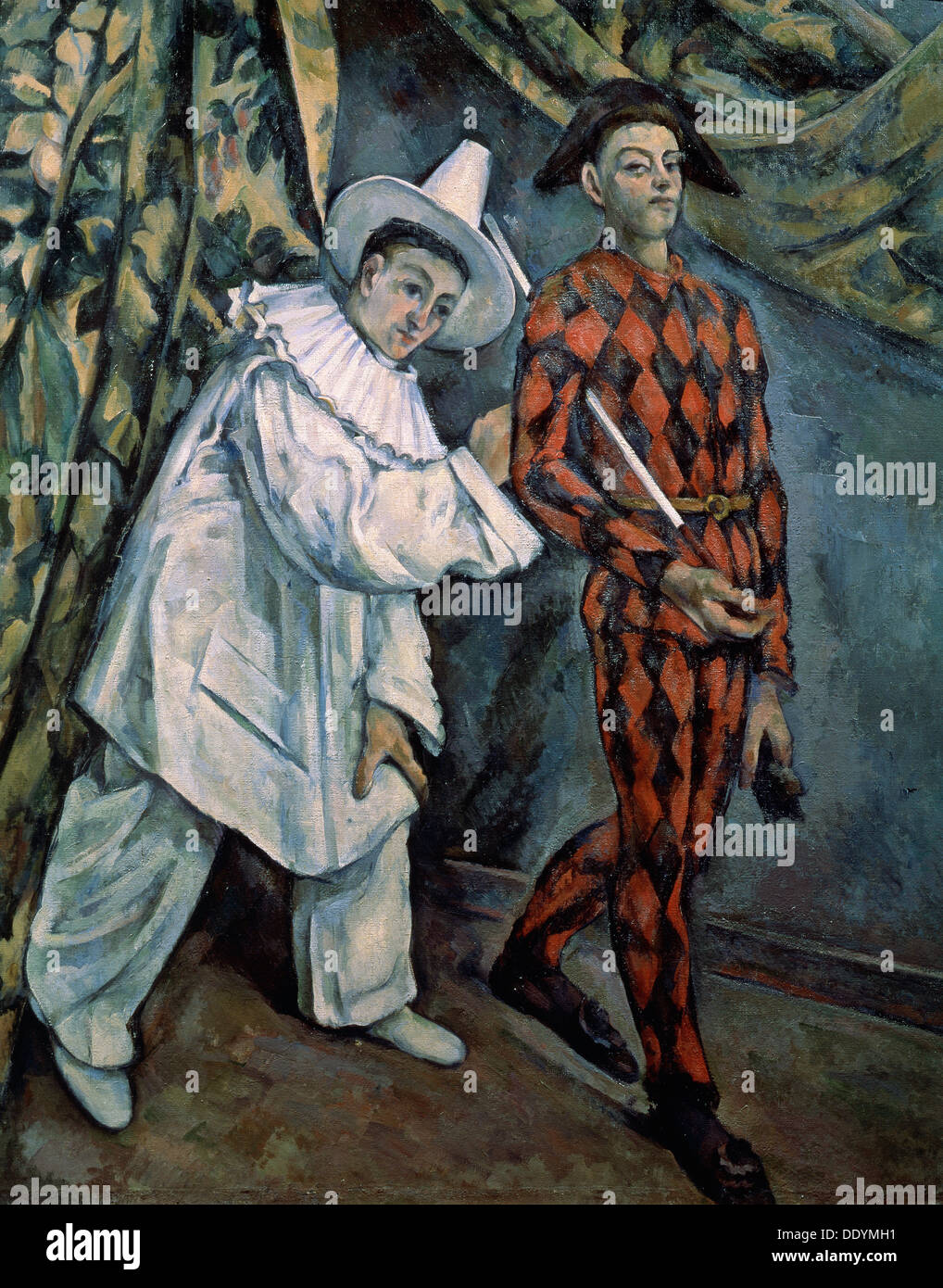 "Pierrot und Harlekin (Fastnacht)", c1888.  Künstler: Paul Cezanne Stockfoto