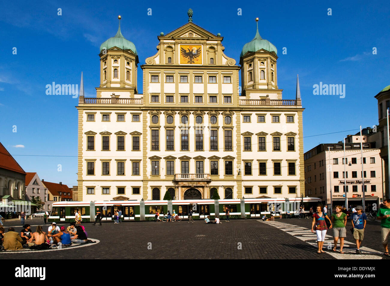 Rathaus, Augsburg, Bayern Stockfoto