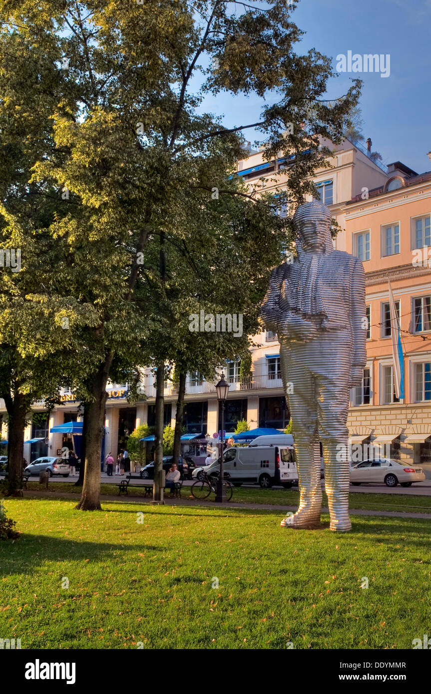 Montgelas Memorial von Karin Sander, zum Gedenken an Maximilian Joseph Graf von Montgelas, 1759-1838, ein Minister und Reformer des Stockfoto