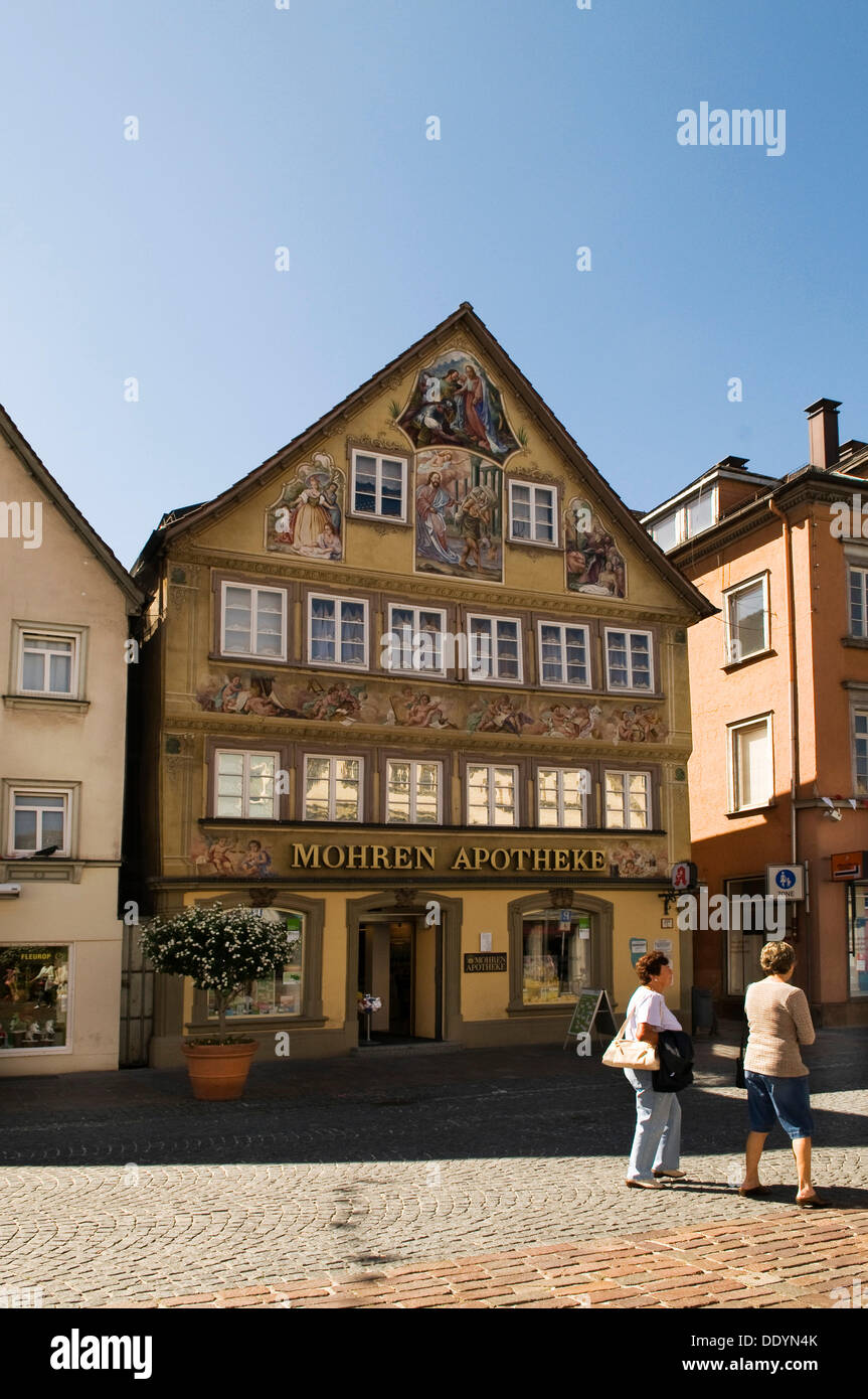Mohrenapotheke Apotheke, im Jahre 1763 als eine einfache Giebelhaus von Stadtbaumeister j.m. Keller im barocken Stil umgebaut Stockfoto