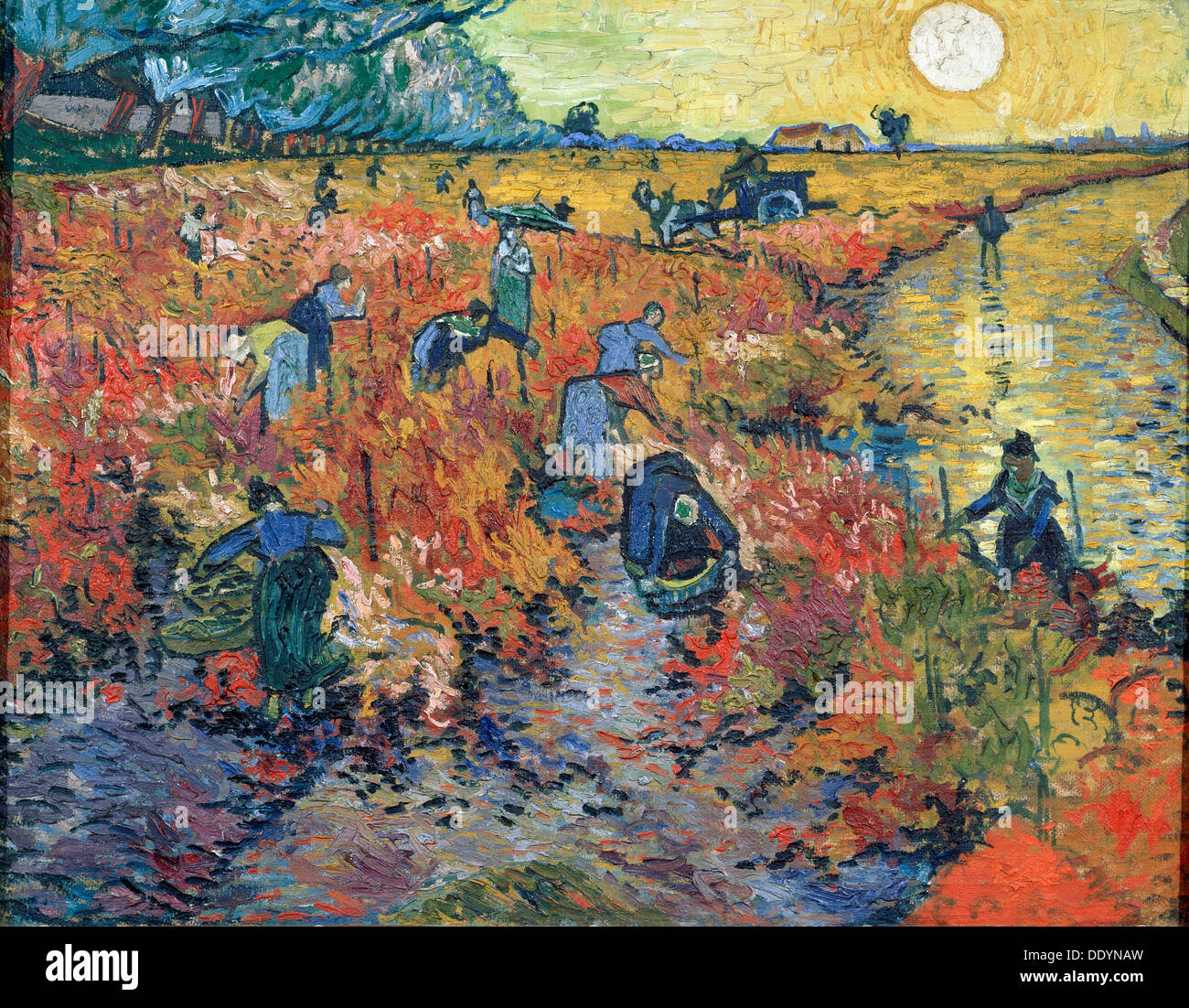 Der Rote Weinberg Bei Arles