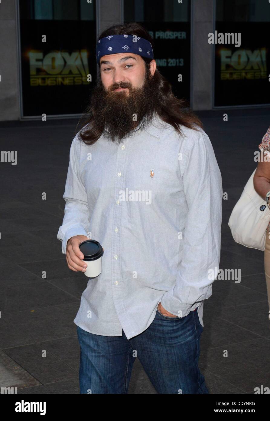 New York, NY. 9. September 2013. Jase Robertson bei Fox & Freunden bei Talkshow auftritt für Promi-Schnappschüsse - Mo, New York, NY 9. September 2013. Bildnachweis: Derek Sturm/Everett Collection/Alamy Live-Nachrichten Stockfoto