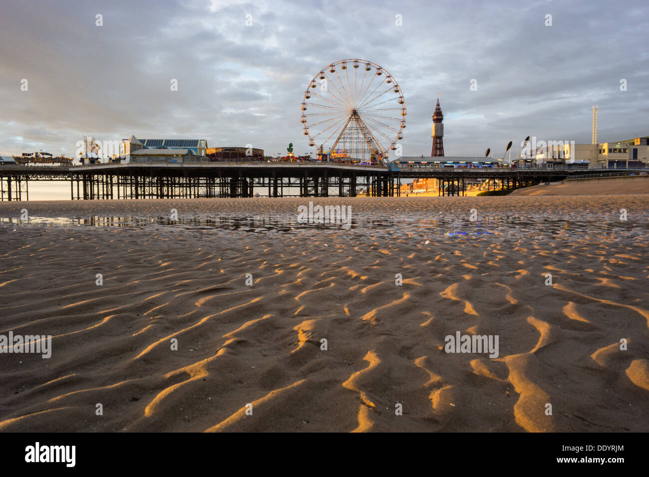 Blackpool central pier Stockfoto