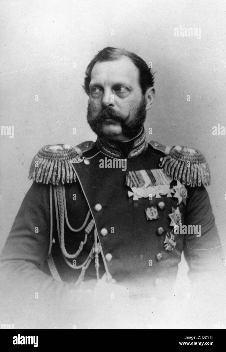 Zar Alexander II. von Russland, c1860s(?) Künstler: Andrei Deniere Stockfoto