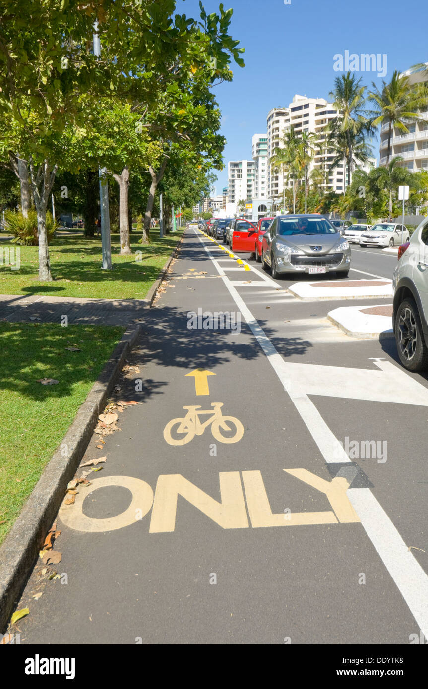 Radfahren Lane in Cairns, Queensland, Australien Stockfoto