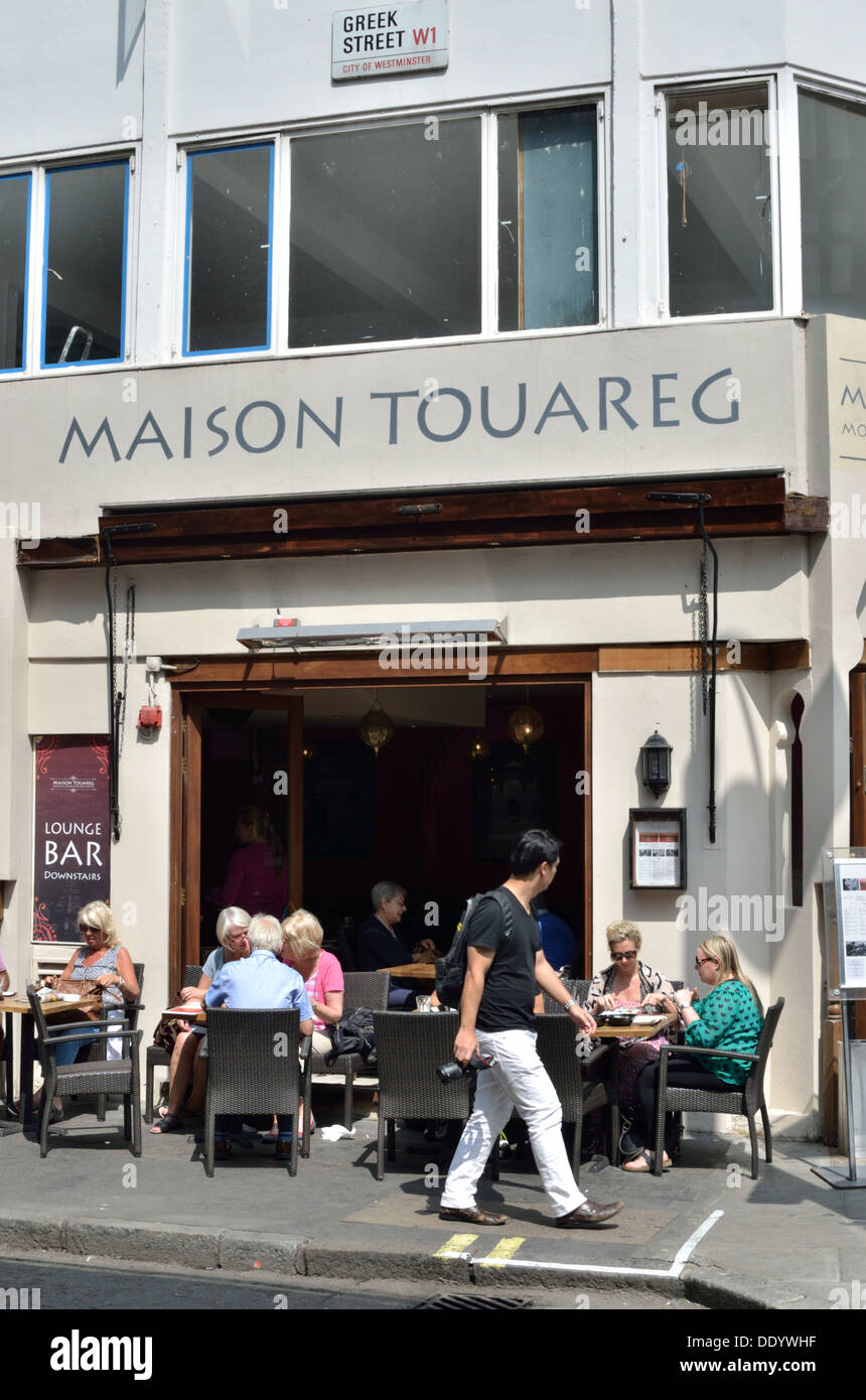 Maison Touareg marokkanischen und libanesischen Restaurant, Soho, London, UK. Stockfoto