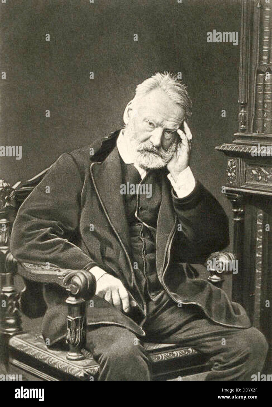 Victor Hugo, französischer Schriftsteller, 1879. Künstler: Graf Stanislaw Walery Stockfoto