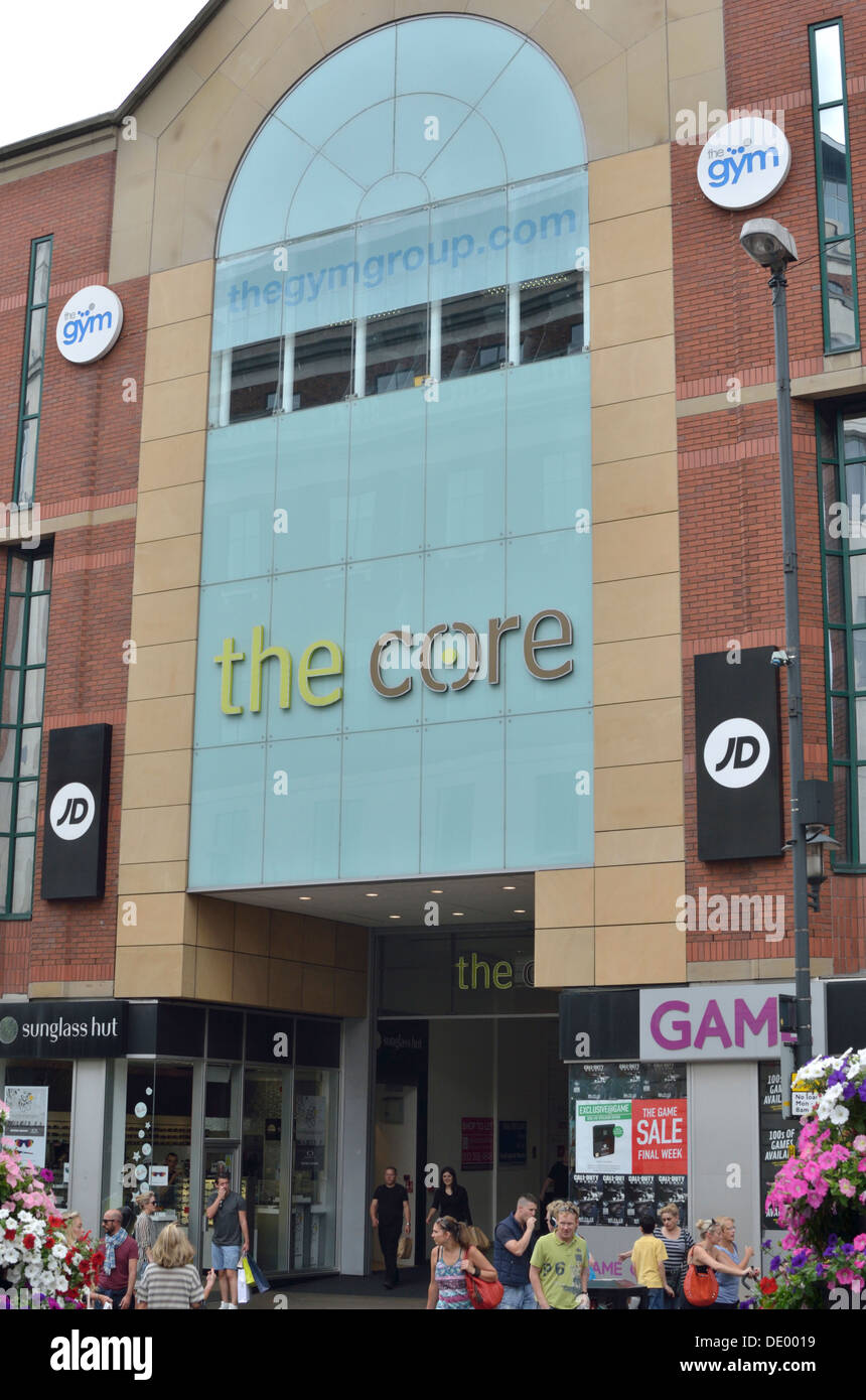 Der Core Shopping Centre in Leeds, South Yorkshire, Großbritannien Stockfoto