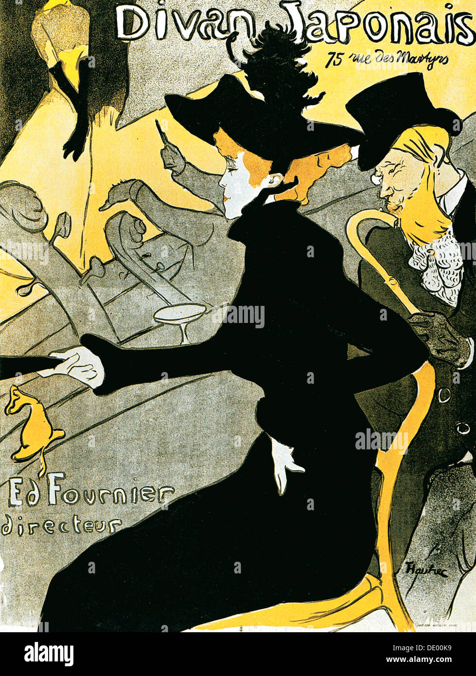 "Divan Japonais' (Poster), 1892.  Künstler: Henri de Toulouse-Lautrec Stockfoto