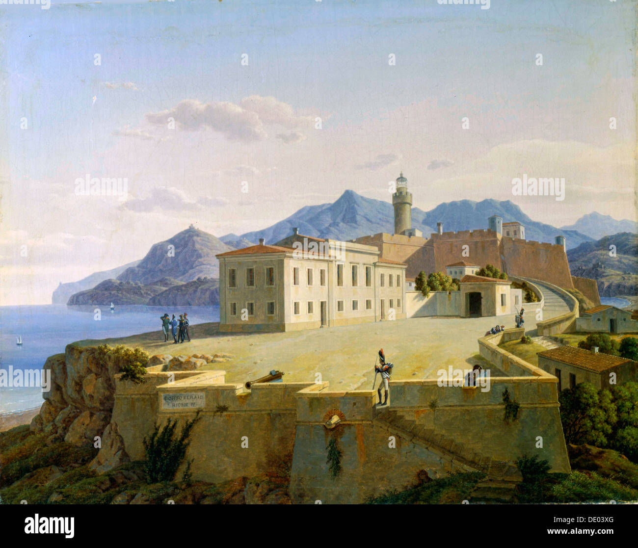 "Napoleon Bonaparte in Portoferraio", 1814 (1839).  Künstler: Leo von Klenze Stockfoto