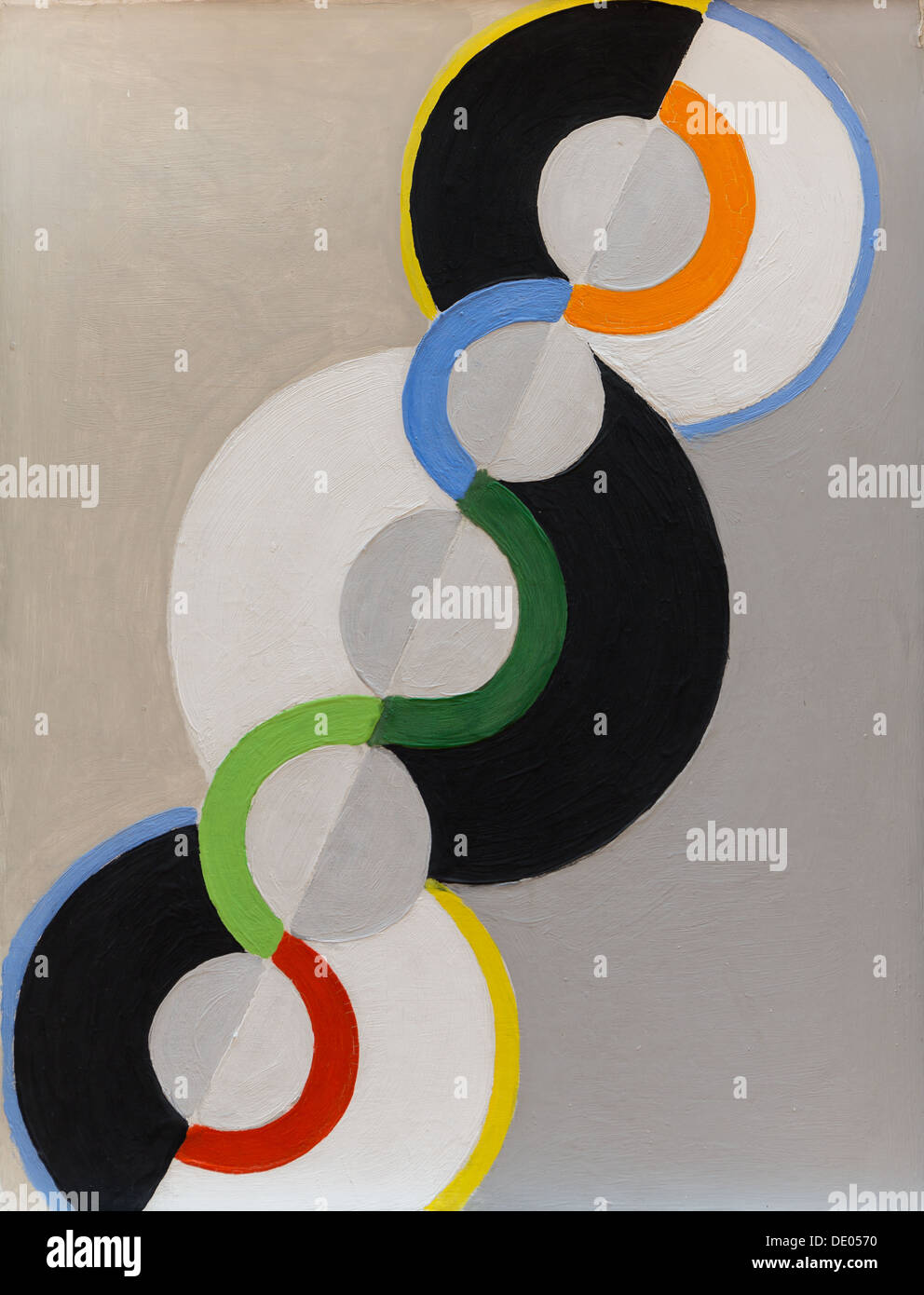20. Jahrhundert - gleichzeitige Kreise, 1934 - Robert Delaunay Philippe Sauvan-Magnet / aktive Museum Öl auf Leinwand Stockfoto