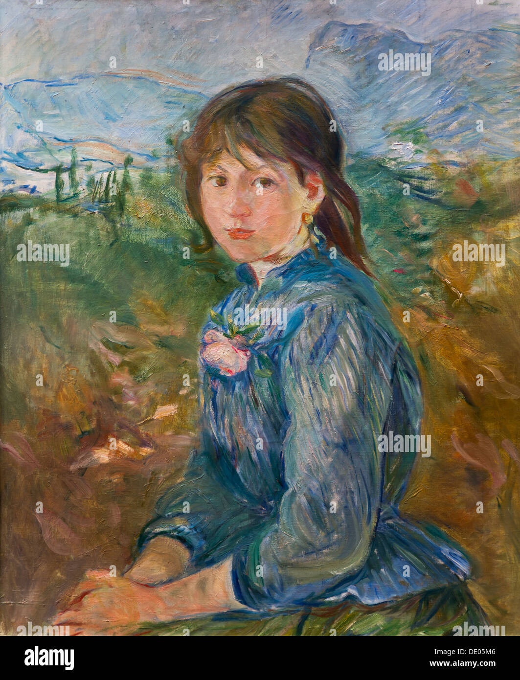 21.08.2013 - / 19. Jahrhundert - The Little Niçoise, 1889 - Berthe Morisot Öl auf Leinwand Stockfoto