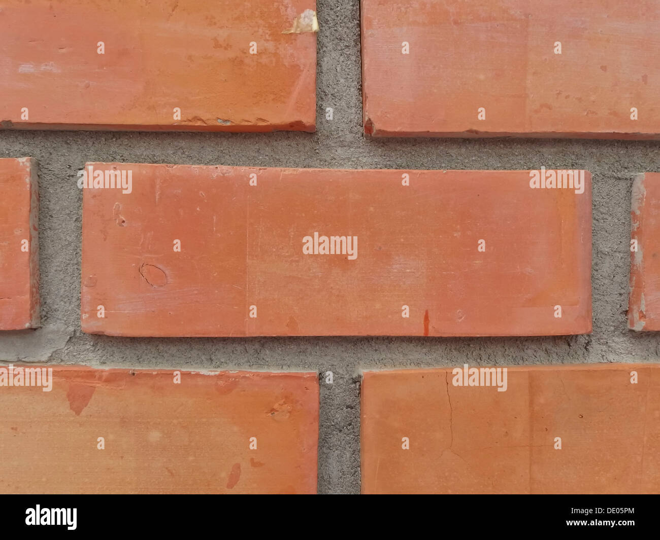 aus rotem Backstein Textur Makro Nahaufnahme detaillierte Kopie Raum Oberfläche Hintergrund Stockfoto