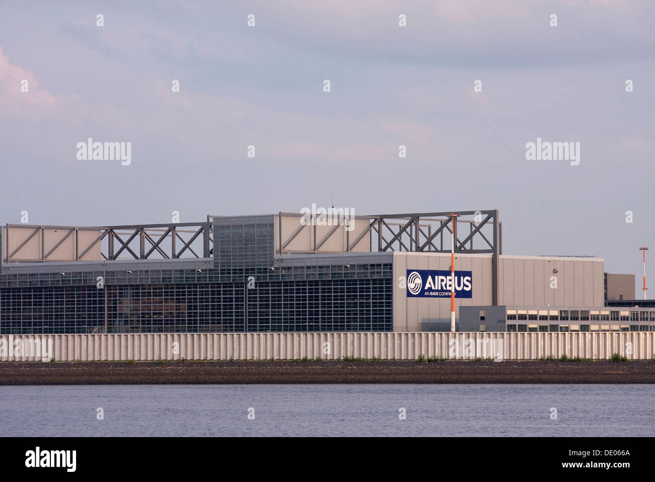Fabrik Gelände Airbus Flugzeughersteller, Hamburg Stockfoto