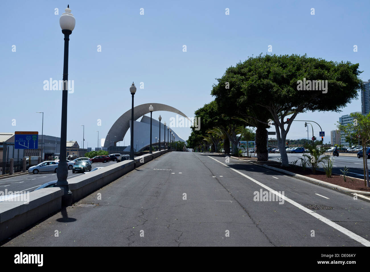 Auditorio Adan Martin in Santa Cruz, gebaut von Calatrava, Teneriffa, Kanarische Inseln, Spanien. Stockfoto