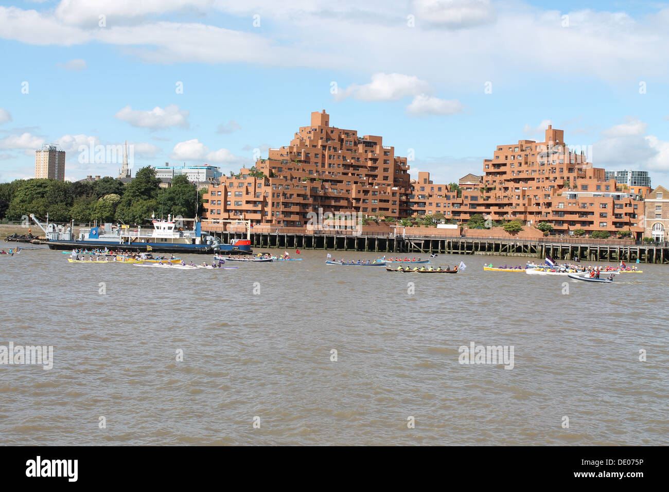 Great River Race 2013 (Mayor es Thames Festival) Stockfoto