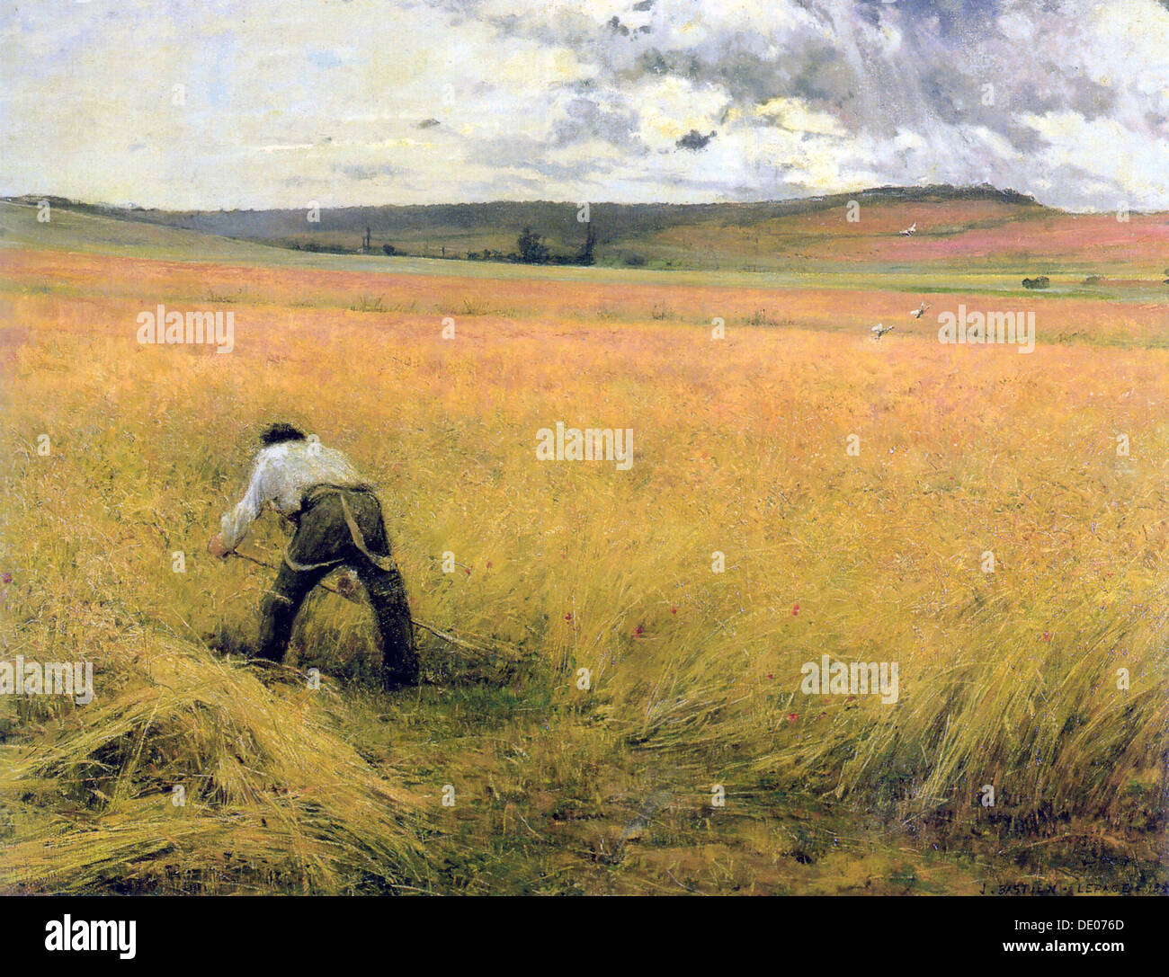 "Die reifen Weizen", 1880.  Künstler: Jules Bastien-Lepage Stockfoto