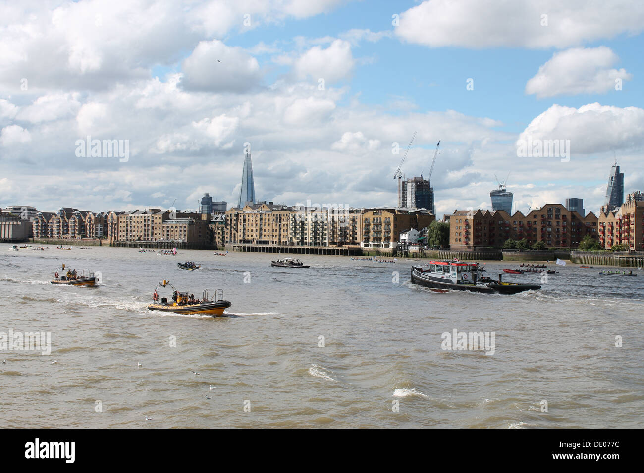Great River Race 2013 (Mayor es Thames Festival) Stockfoto