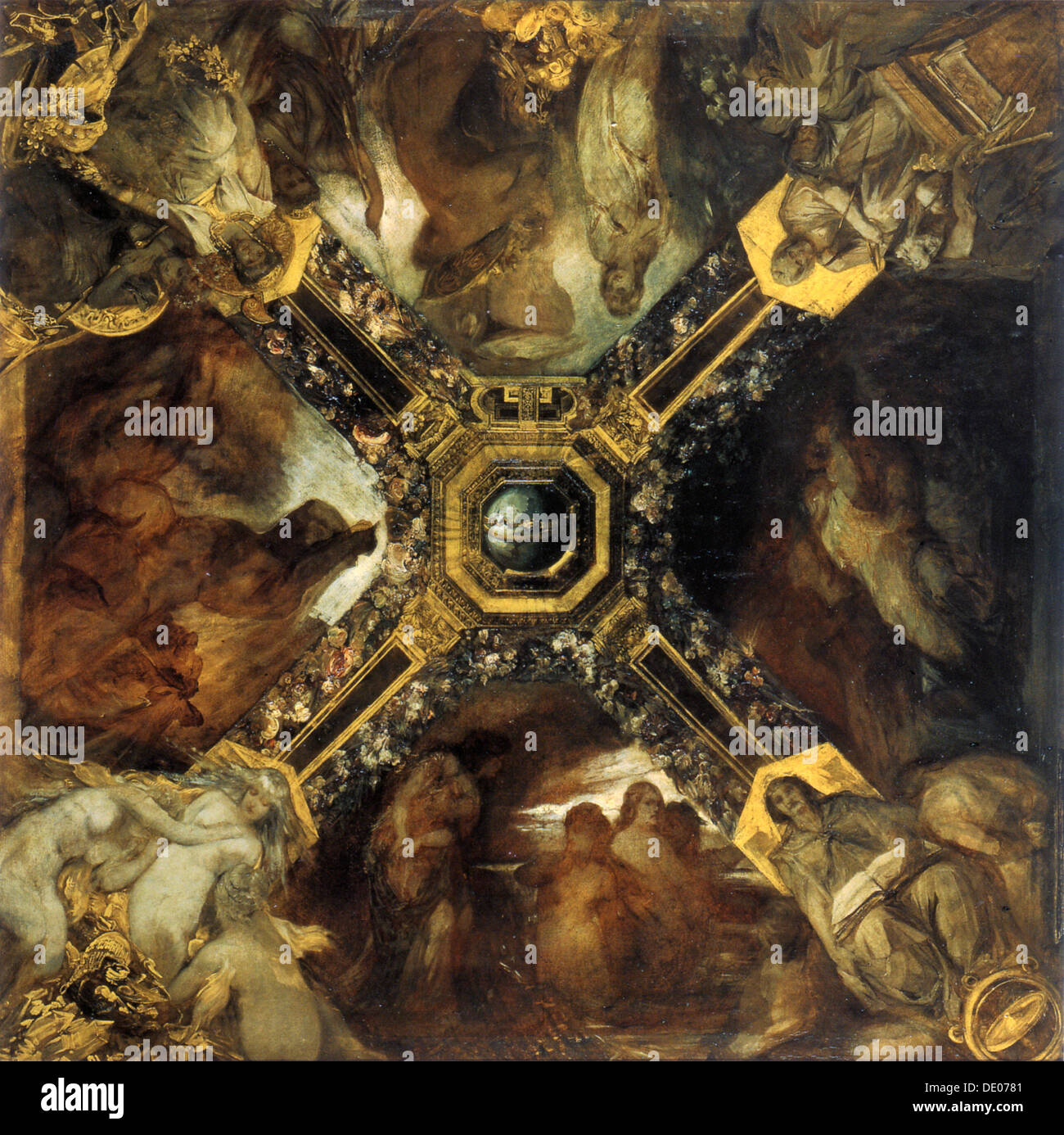 "Der Ring des Nibelungen" (Studie), 1871-1872.  Künstler: Hans Makart Stockfoto