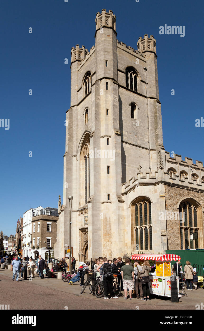 Große St Marys Kirche, die Kirche, das Stadtzentrum von Cambridge, Cambridge, Großbritannien Stockfoto