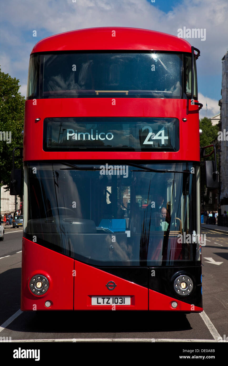 Traditionelle London Red Bus, London, England Stockfoto