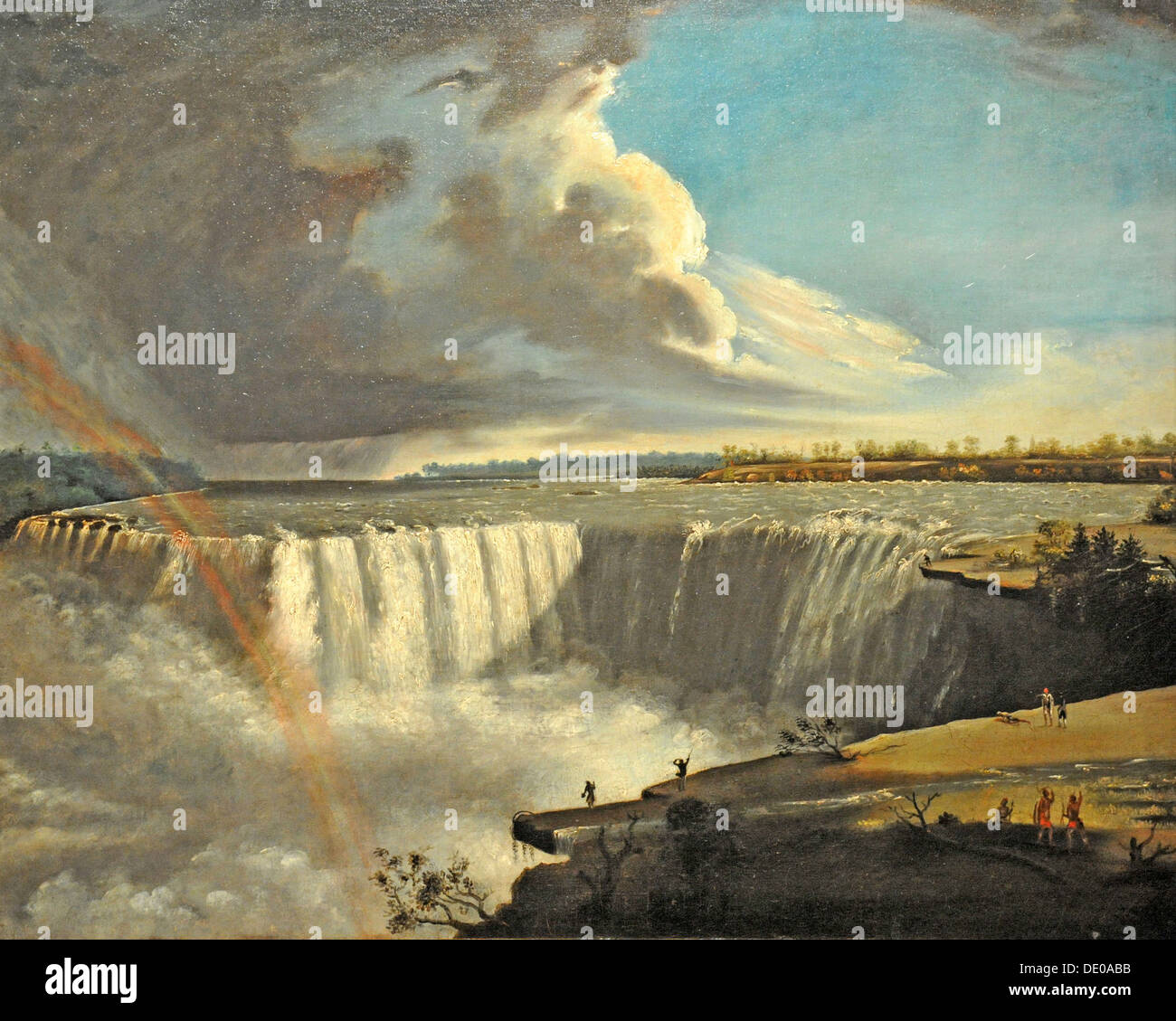 Niagara-Fälle von Table Rock, 1835. Künstler: Morse, Samuel Finley Breese (1791-1872) Stockfoto