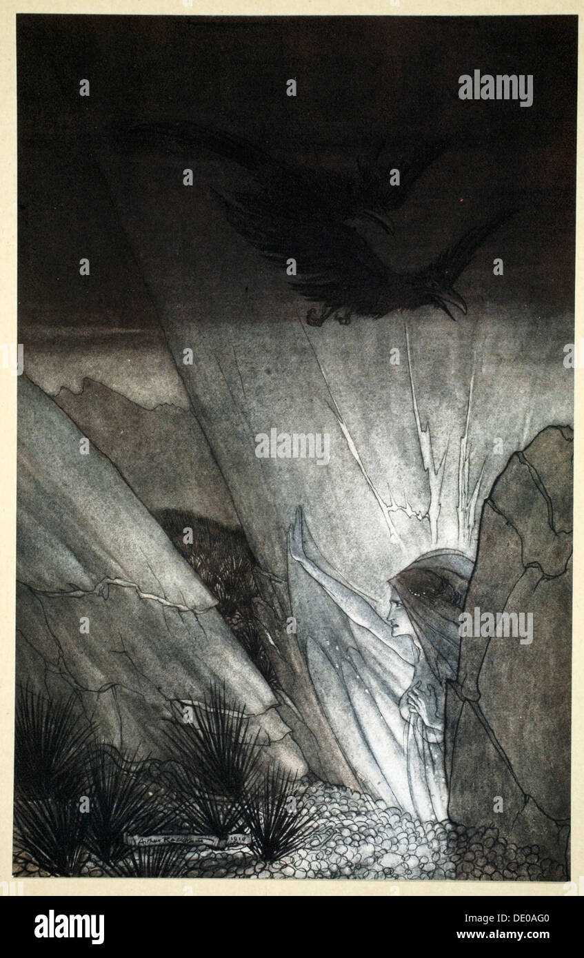 'Erda Gebote dich hüten', 1910.  Künstler: Arthur Rackham Stockfoto