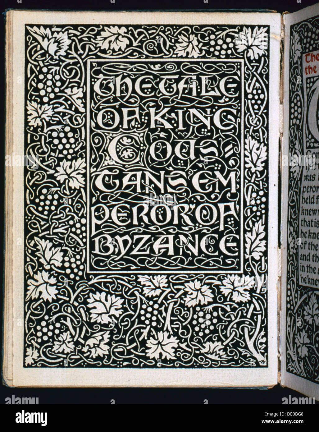 Titelseite von The Tale des Kaisers, 1894. Künstler: William Morris Stockfoto