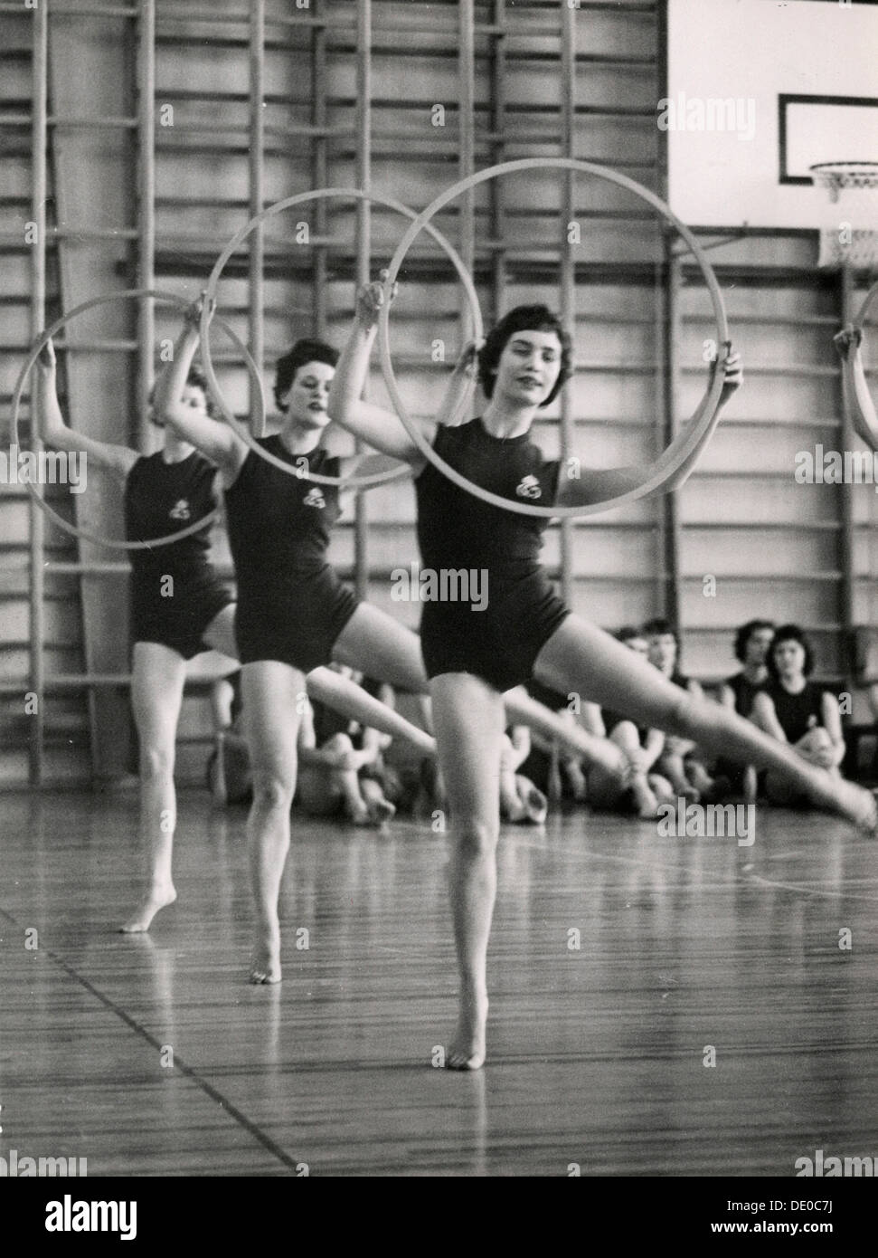 Prinzessin Birgitta von Schweden in einer Show im Nationalen Gymnastik Institut, 1958. Artist: Unbekannt Stockfoto