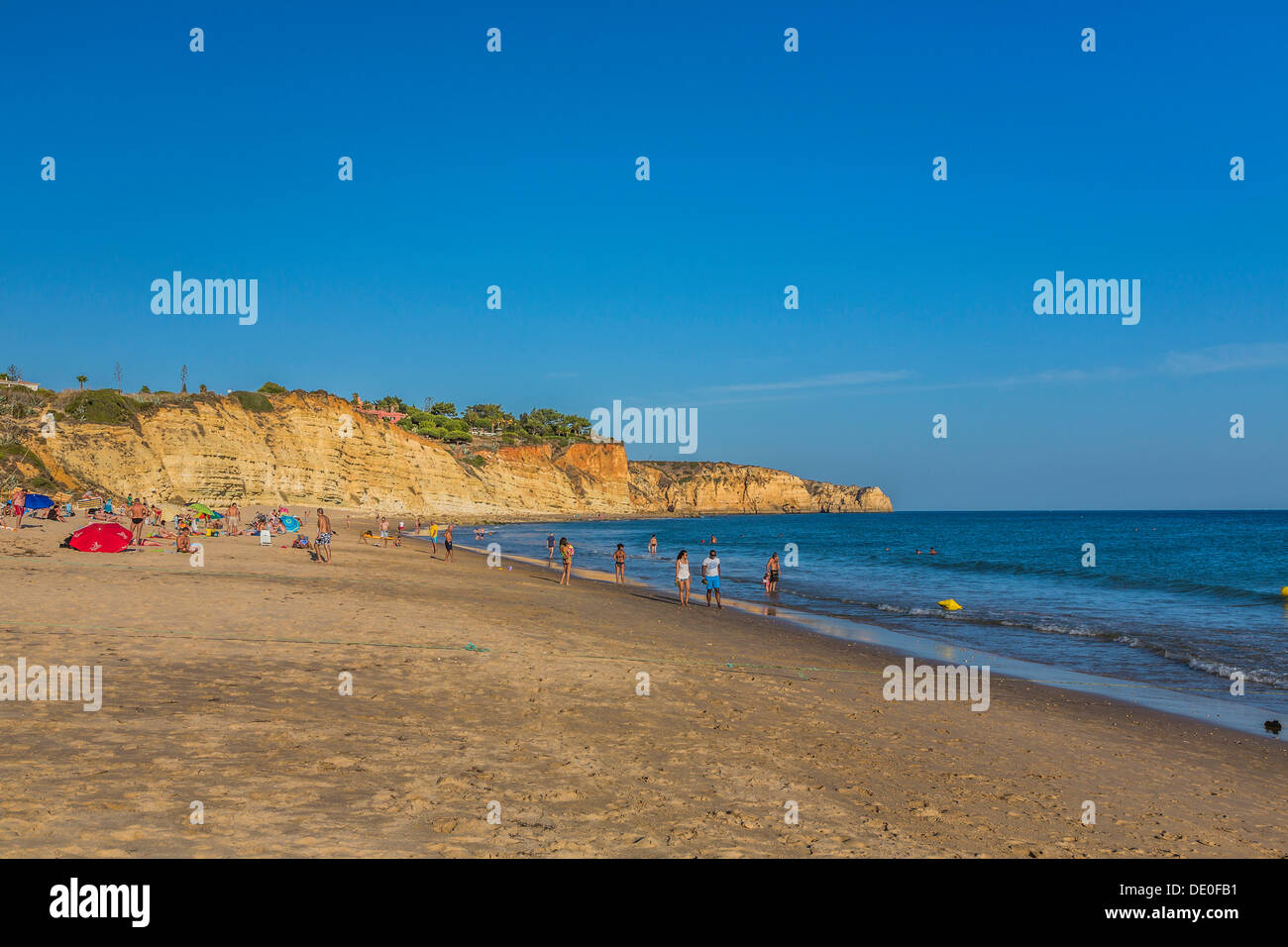 Strand, Praia do Porto de Mós, Algarve, Atlantik, Portugal, Europa Stockfoto