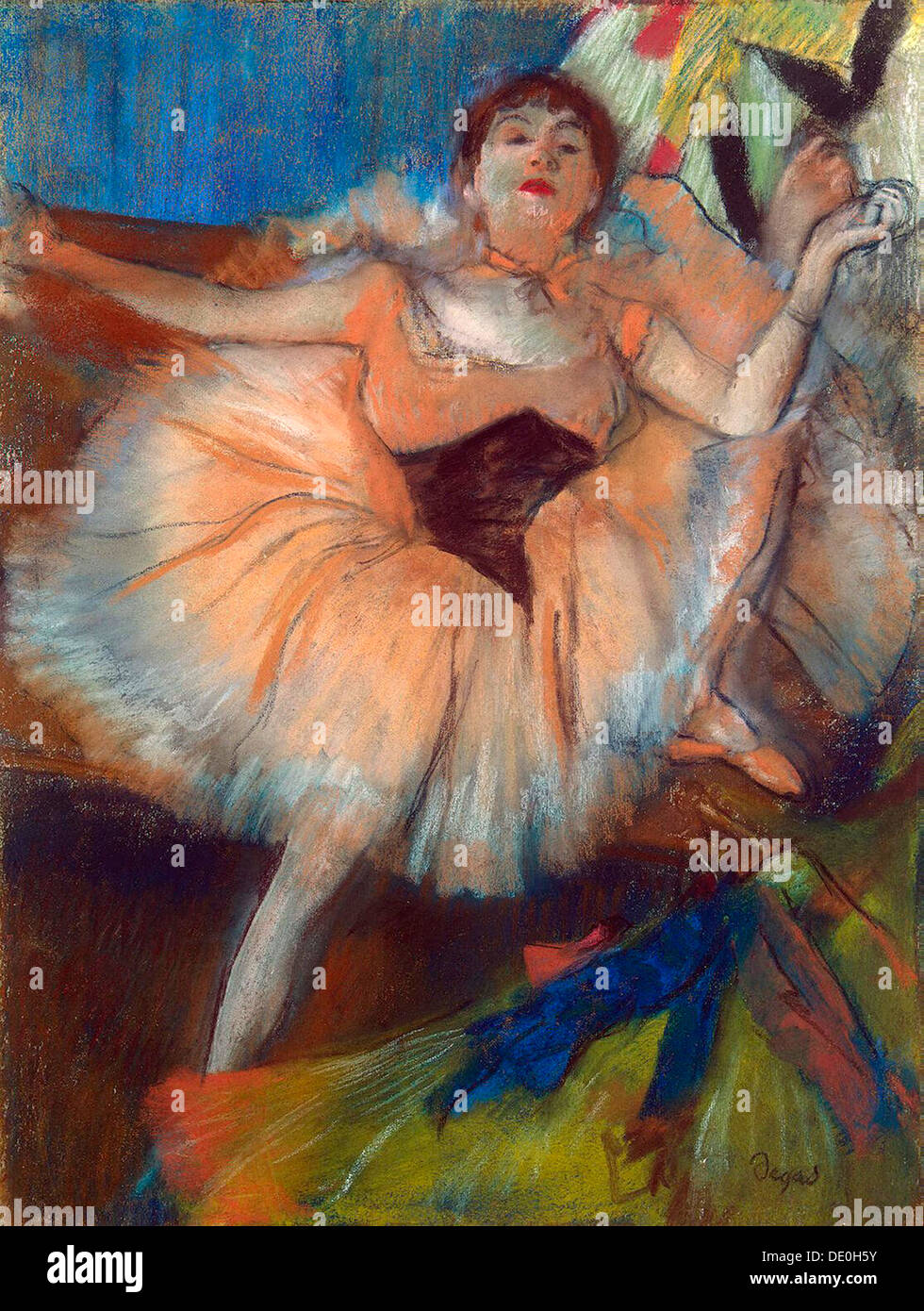 'Sitzende Tänzerin', 1879-1880.  Künstler: Edgar Degas Stockfoto
