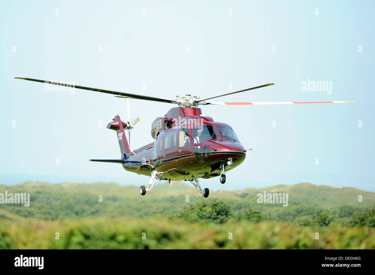 Der königlichen Familie Hubschrauber auch bekannt als die Königin Helikopter Flug (TQHF) G-XXEA Stockfoto