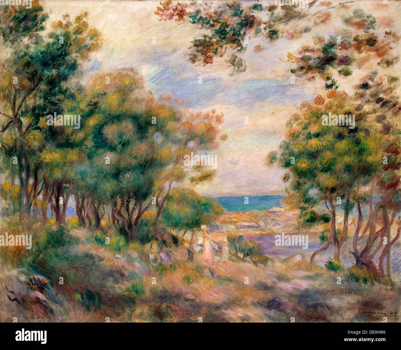 "Landschaft bei Beaulieu", 1899.  Künstler: Pierre-Auguste Renoir Stockfoto