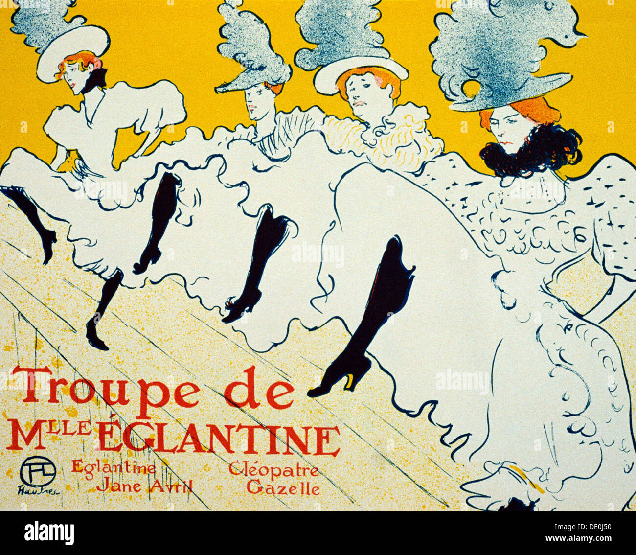 'La Troupe De Mlle Églantine', 1896. Künstler: Henri De Toulouse-Lautrec Stockfoto