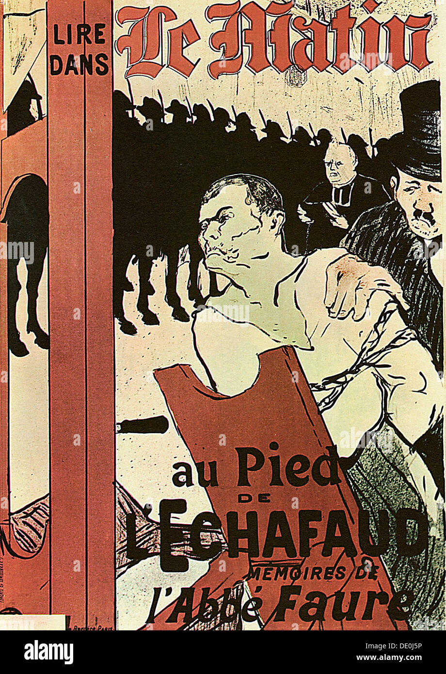 "Au pied de l'Echafaud", 1893.  Künstler: Henri de Toulouse-Lautrec Stockfoto