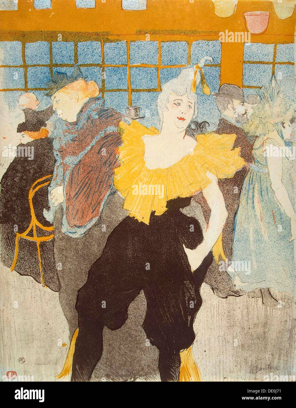 "La Clownesse im Moulin Rouge", 1897.  Künstler: Henri de Toulouse-Lautrec Stockfoto