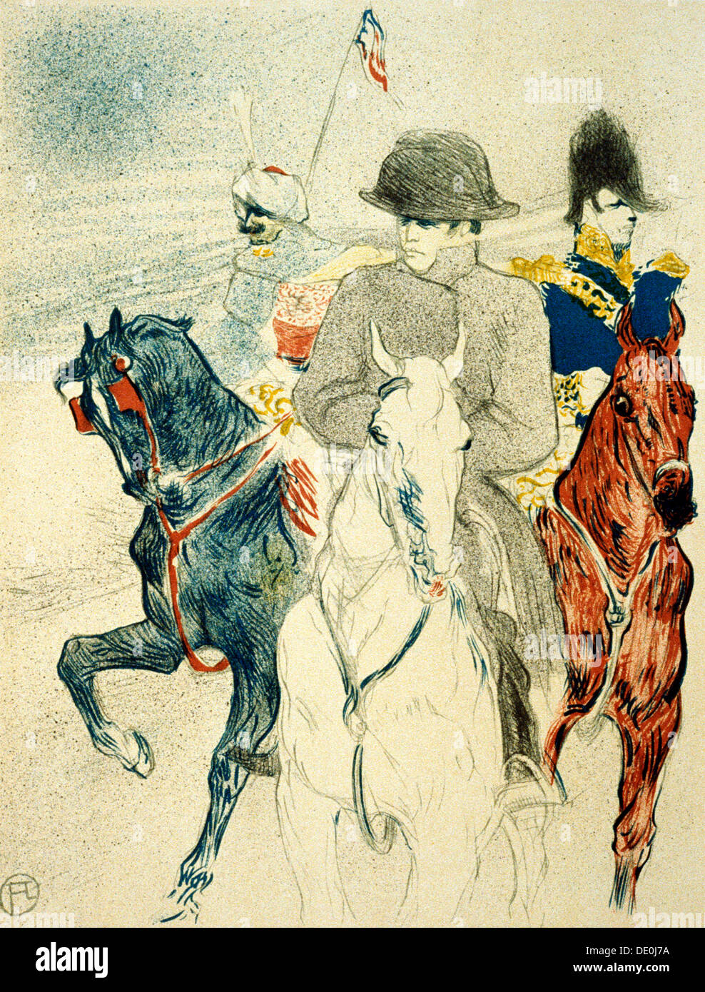 "Die Geschichte von Napoleon ich ' (lehnt Entwurf eines Posters auf das Buch), 1895.  Künstler: Henri de Toulouse-Lautrec Stockfoto